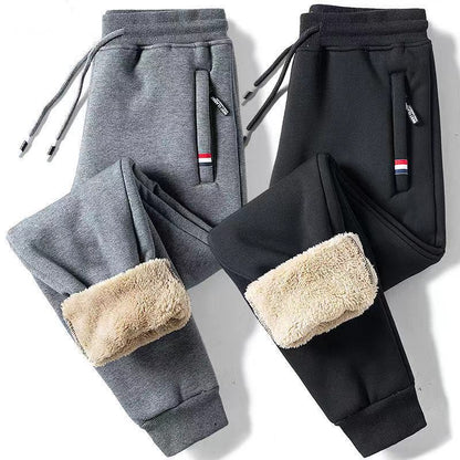 WoolFlex Lamswollen Warme Sweatpants Gevoerde Joggingsbroek Thermo Kleding