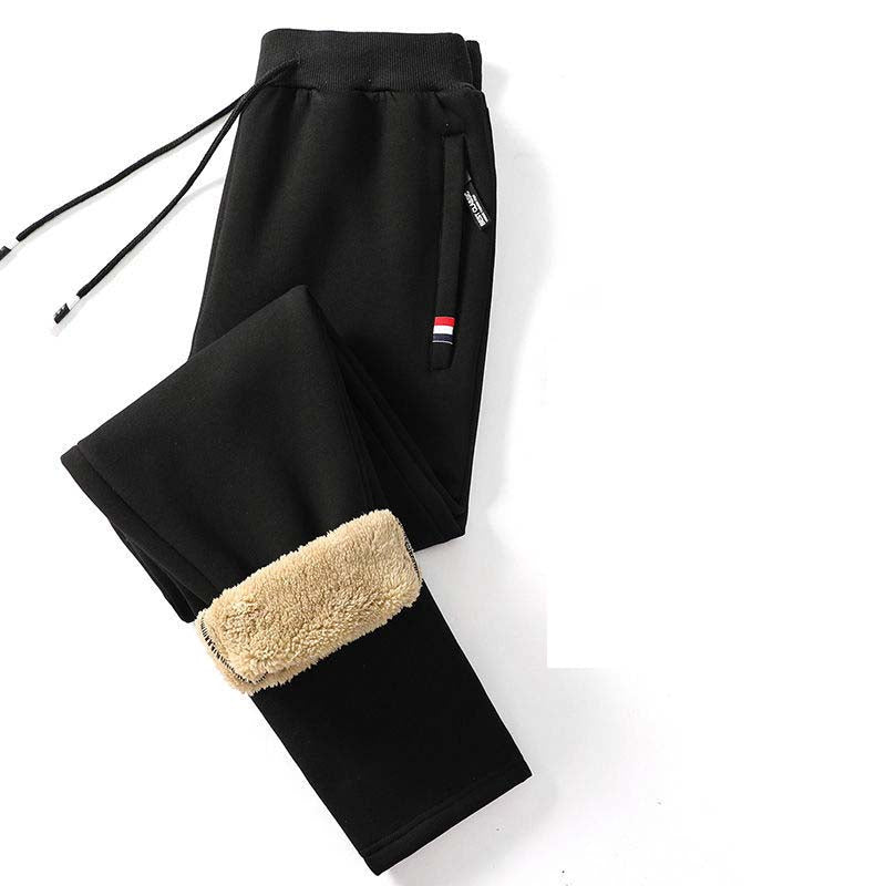 WoolFlex Lamswollen Warme Sweatpants Gevoerde Joggingsbroek Thermo Kleding