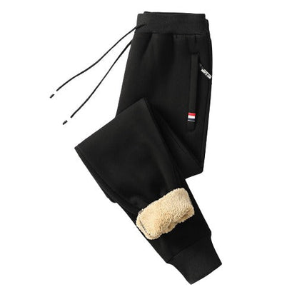 WoolFlex Lamswollen Warme Sweatpants Gevoerde Joggingsbroek Thermo Kleding