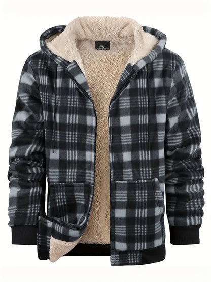 Jorick - Heren Winter Warme Fleece Gevoerde Jas