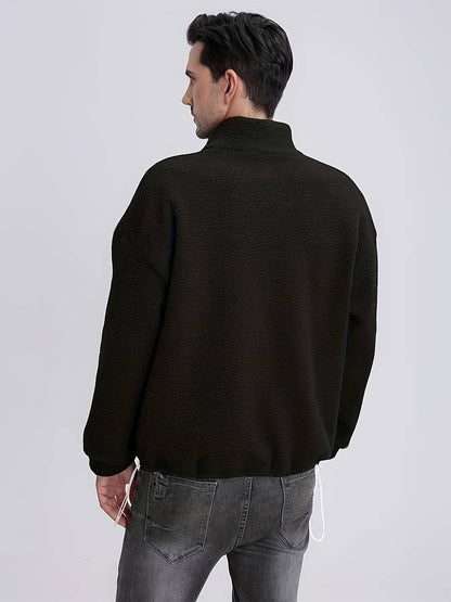 Milo - Knusse Half-Zip Pullover van Fleece voor Heren