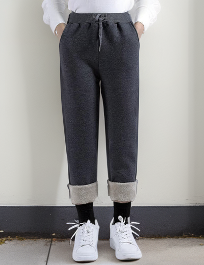 Tanja - Warme met Sherpa Gevoerde Joggingbroek in Fleece