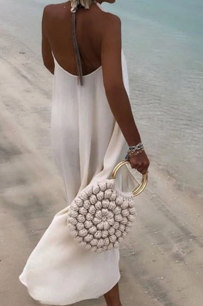 Agatha - Zwierige Halter Strandjurk