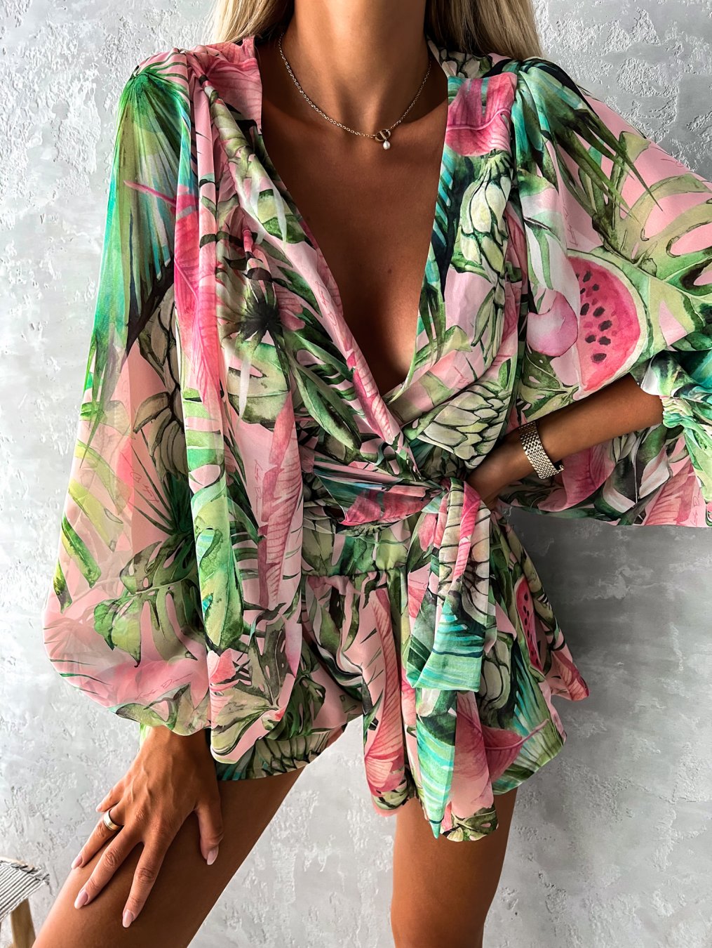 Lauren - Zomerse Strand Playsuit: Chic & Comfortabel