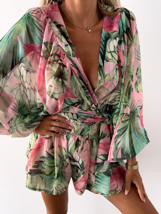 Lauren - Zomerse Strand Playsuit: Chic & Comfortabel