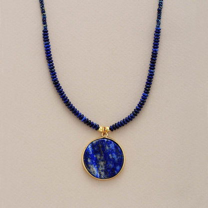 MidnightMoon Helende Ronde Lapis Ketting