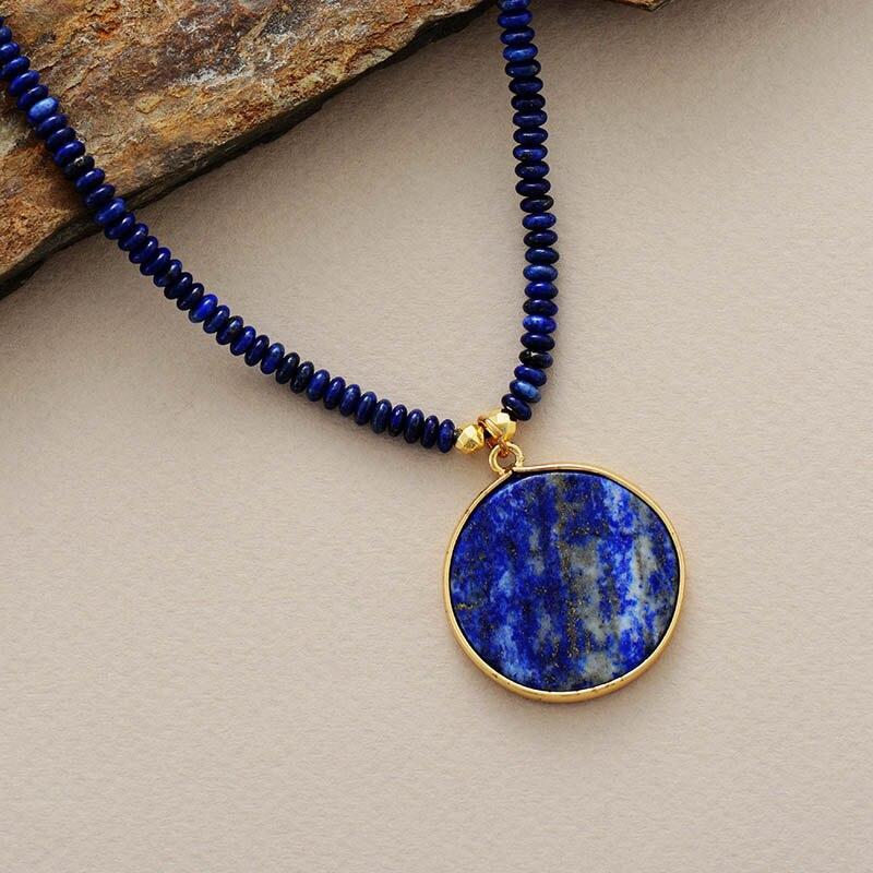 MidnightMoon Helende Ronde Lapis Ketting