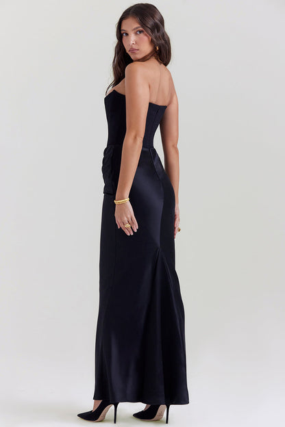 Shiloh - Elegant Strapless korset Maxi Jurk