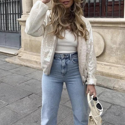 Jorinde - Pailetten Bomber Jacket