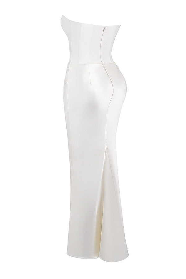 Shiloh - Elegant Strapless korset Maxi Jurk