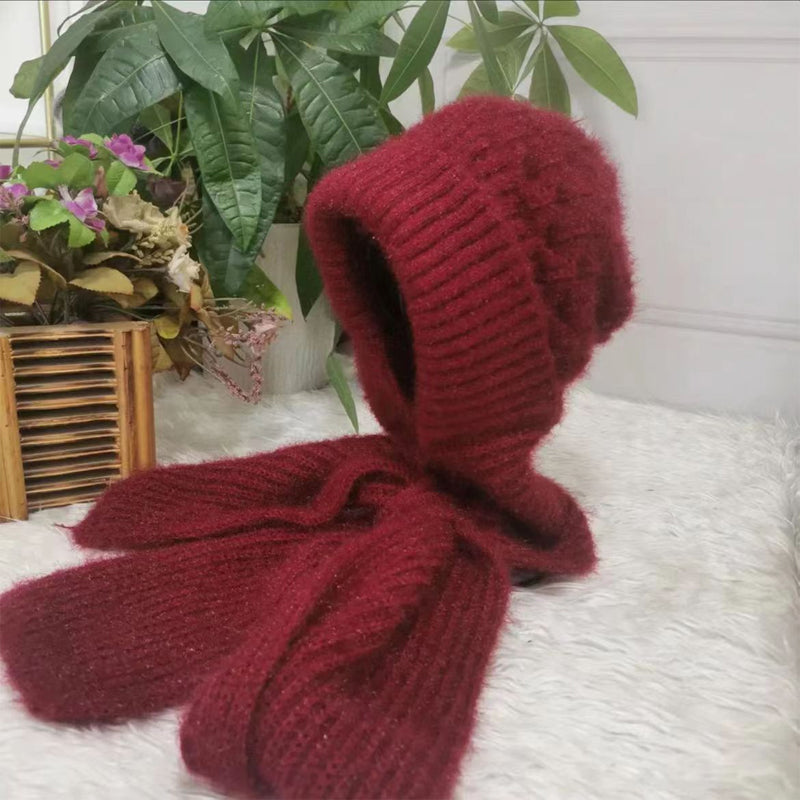 Griet - Gebreide Winterset met Beanie en Sjaal in Zacht Mohair-Design