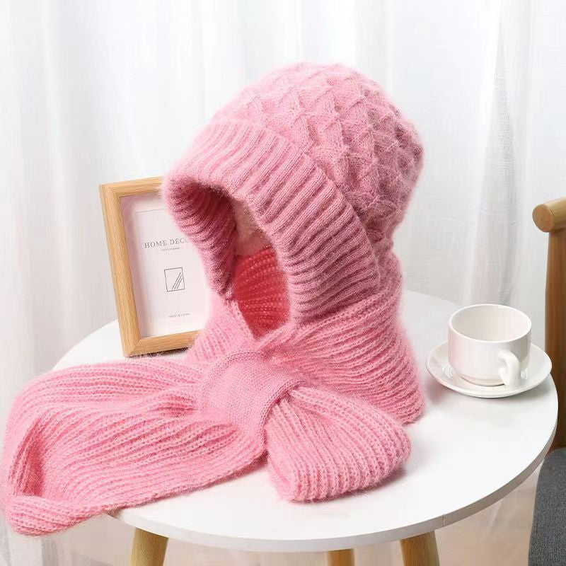 Griet - Gebreide Winterset met Beanie en Sjaal in Zacht Mohair-Design