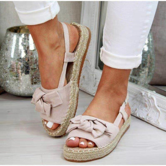 Hadley - Zomer casual Strik dames Espadrilles Sandalen met Gespband