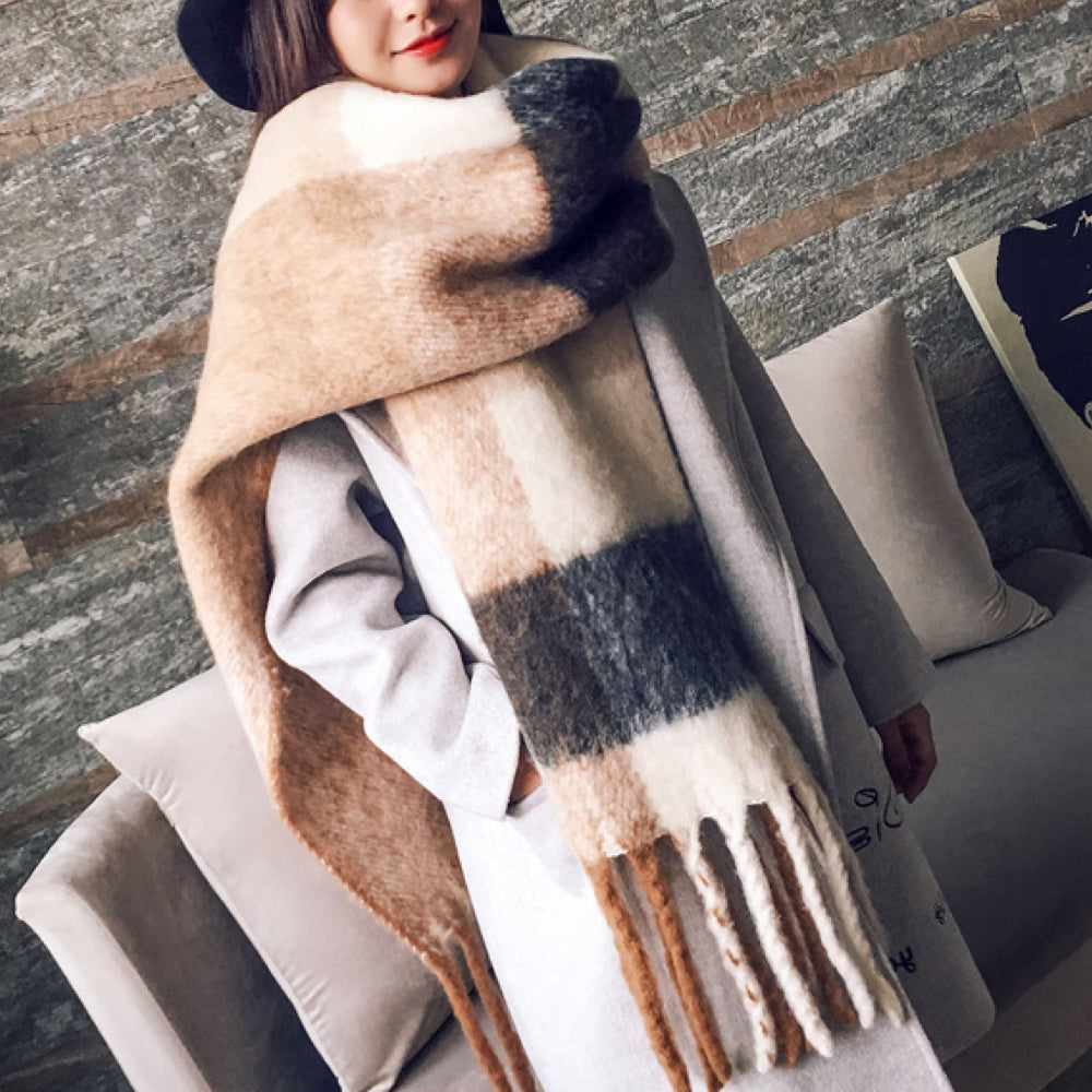 Lorena™ Cashmere XL Sjaal | 100% Warmte en Veiligheid