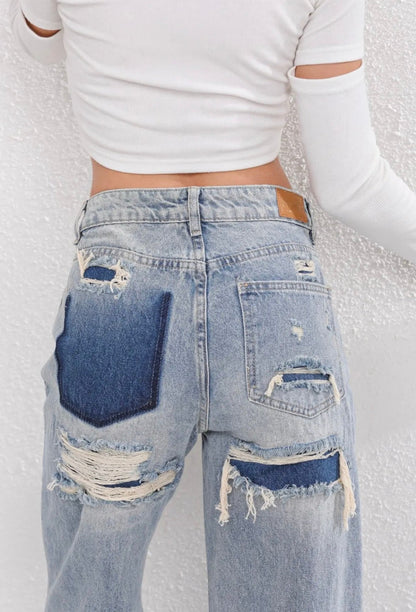 Chloe - Hooggetailleerde Wijde Jeans