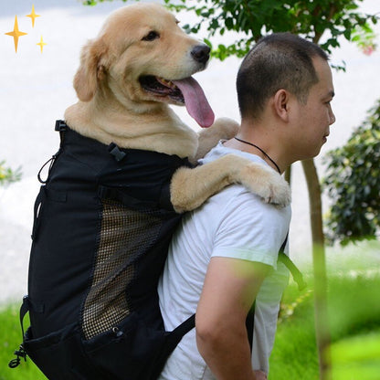 DoggiePack Honden Rugzak met Vakken voor de Pootjes om Comfortabel je Hond mee te laten Reizen