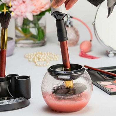 Clean 'n Safe™ Elektrische Make-up Kwasten Schoonmaker & Droger | Een Gezond en Fris Gezicht Zonder Bacteriën van je Make-Up Kwasten